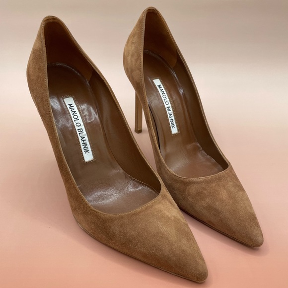 Manolo Blahnik BB 105 mm Suede Pumps with dust bag, size 36. - Picture 3 of 6